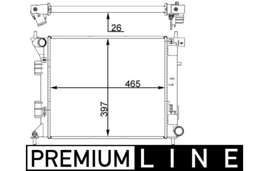Radiateur, refroidissement du moteur BEHR *** PREMIUM LINE ***