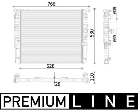 Radiateur, refroidissement du moteur BEHR *** PREMIUM LINE ***