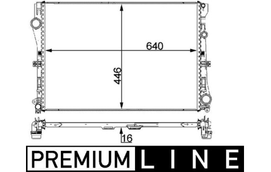 Radiateur, refroidissement du moteur BEHR *** PREMIUM LINE ***, Image 2