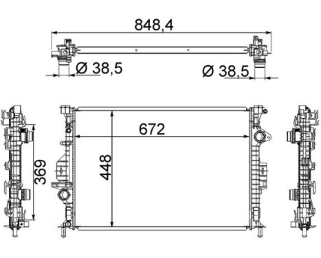 Radiateur, refroidissement du moteur BEHR, Image 5