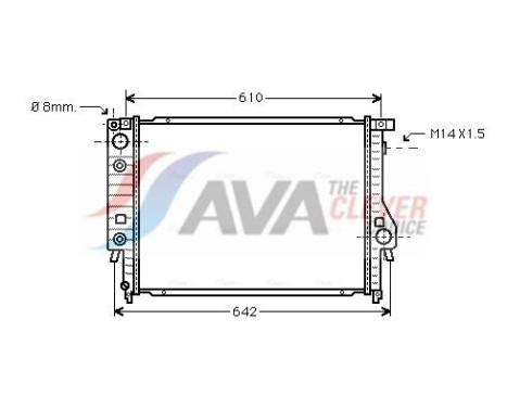 Radiateur, refroidissement du moteur BW2048 Ava Quality Cooling