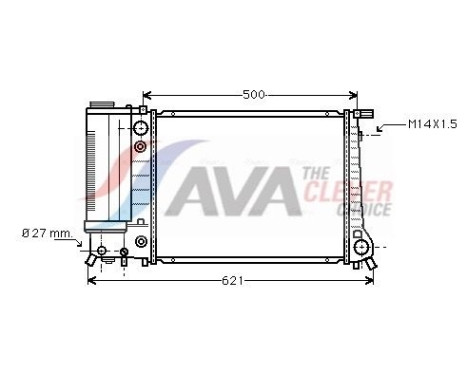 Radiateur, refroidissement du moteur BW2084 Ava Quality Cooling