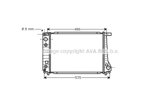 Radiateur, refroidissement du moteur BW2087 Ava Quality Cooling