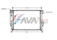 Radiateur, refroidissement du moteur BW2092 Ava Quality Cooling