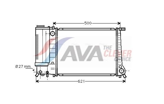 Radiateur, refroidissement du moteur BW2101 Ava Quality Cooling, Image 2