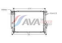 Radiateur, refroidissement du moteur BW2102 Ava Quality Cooling