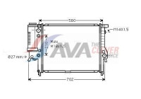 Radiateur, refroidissement du moteur BW2122 Ava Quality Cooling