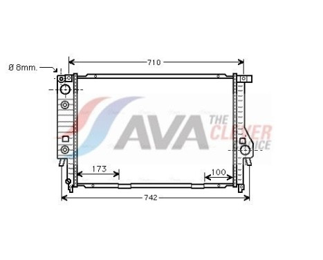 Radiateur, refroidissement du moteur BW2134 Ava Quality Cooling