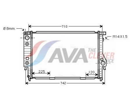 Radiateur, refroidissement du moteur BW2145 Ava Quality Cooling