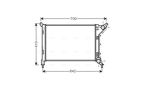 Radiateur, refroidissement du moteur BW2310 Ava Quality Cooling