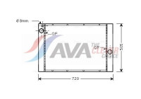 Radiateur, refroidissement du moteur BW2405 Ava Quality Cooling