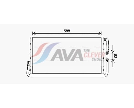 Radiateur, refroidissement du moteur BW2568 Ava Quality Cooling