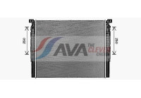 Radiateur, refroidissement du moteur BW2623 Ava Quality Cooling