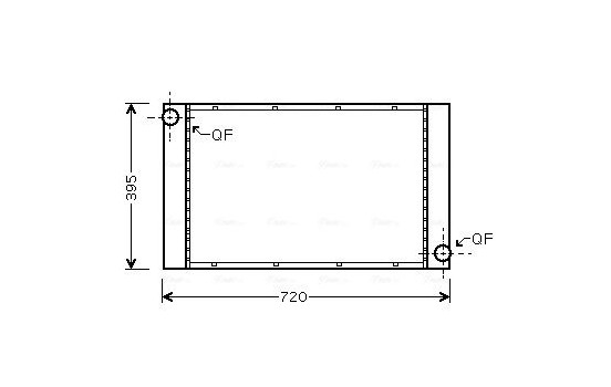 Radiateur, refroidissement du moteur BWA2287 Ava Quality Cooling