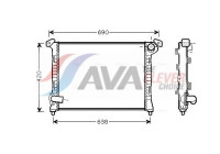 Radiateur, refroidissement du moteur BWA2314 Ava Quality Cooling