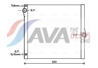 Radiateur, refroidissement du moteur BWA2436 Ava Quality Cooling