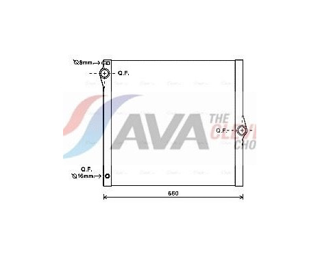 Radiateur, refroidissement du moteur BWA2436 Ava Quality Cooling