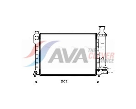 Radiateur, refroidissement du moteur CN2036 Ava Quality Cooling