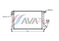 Radiateur, refroidissement du moteur CN2193 Ava Quality Cooling