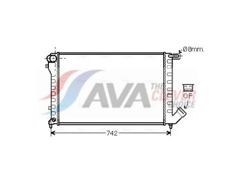 Radiateur, refroidissement du moteur CN2195 Ava Quality Cooling