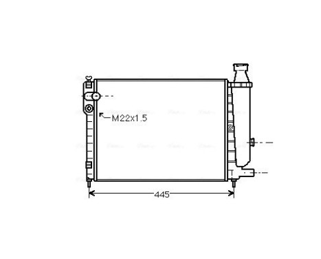 Radiateur, refroidissement du moteur CNA2048 Ava Quality Cooling