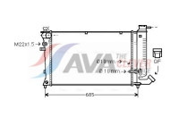 Radiateur, refroidissement du moteur CNA2110 Ava Quality Cooling