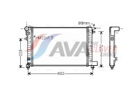 Radiateur, refroidissement du moteur CNA2120 Ava Quality Cooling