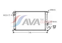 Radiateur, refroidissement du moteur CNA2153 Ava Quality Cooling