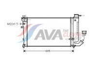 Radiateur, refroidissement du moteur CNA2170 Ava Quality Cooling
