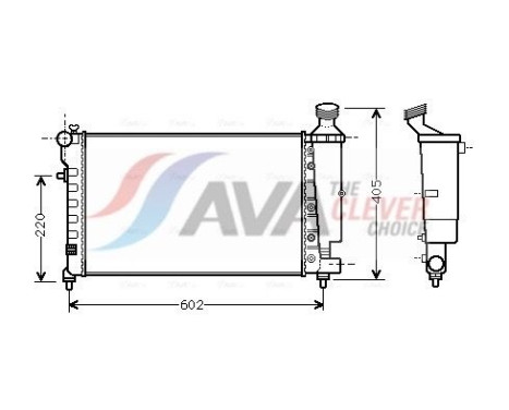 Radiateur, refroidissement du moteur CNA2196 Ava Quality Cooling