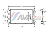 Radiateur, refroidissement du moteur CR2034 Ava Quality Cooling