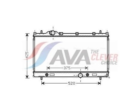 Radiateur, refroidissement du moteur CR2087 Ava Quality Cooling