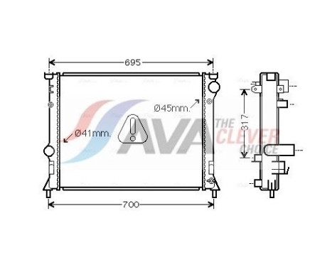 Radiateur, refroidissement du moteur CR2138 Ava Quality Cooling