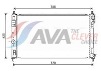 Radiateur, refroidissement du moteur CRA2121 Ava Quality Cooling
