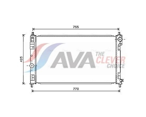 Radiateur, refroidissement du moteur CRA2121 Ava Quality Cooling