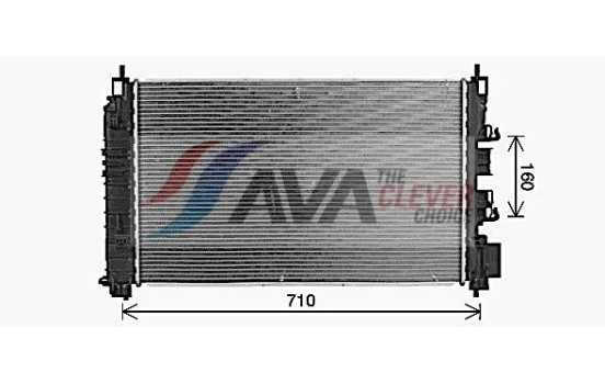 Radiateur, refroidissement du moteur CT2081 Ava Quality Cooling
