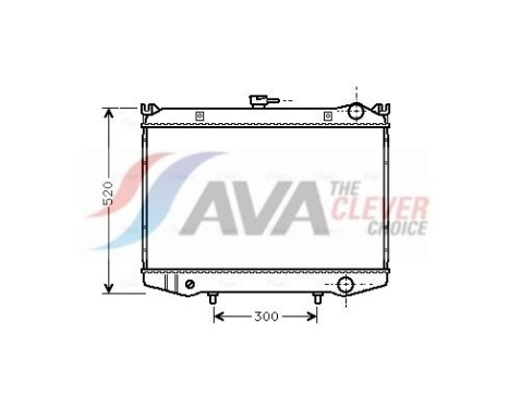 Radiateur, refroidissement du moteur DN2064 Ava Quality Cooling
