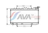 Radiateur, refroidissement du moteur DN2094 Ava Quality Cooling