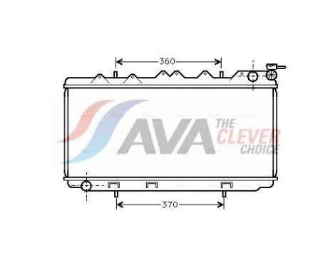 Radiateur, refroidissement du moteur DN2114 Ava Quality Cooling