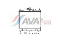 Radiateur, refroidissement du moteur DN2210 Ava Quality Cooling