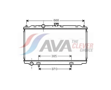 Radiateur, refroidissement du moteur DN2221 Ava Quality Cooling