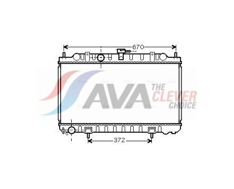 Radiateur, refroidissement du moteur DN2245 Ava Quality Cooling