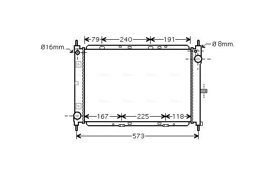 Radiateur, refroidissement du moteur DN2260 Ava Quality Cooling