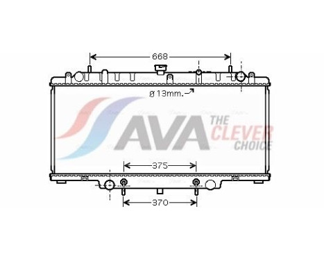 Radiateur, refroidissement du moteur DN2264 Ava Quality Cooling