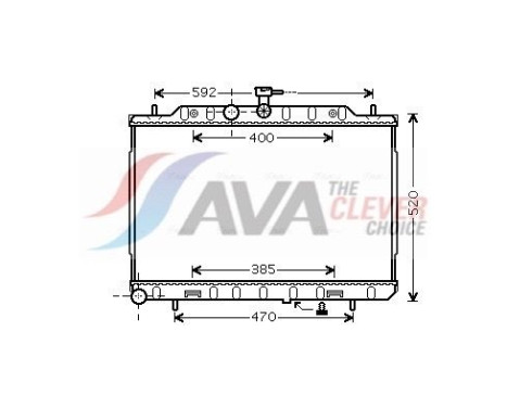 Radiateur, refroidissement du moteur DN2294 Ava Quality Cooling