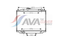 Radiateur, refroidissement du moteur DN2300 Ava Quality Cooling