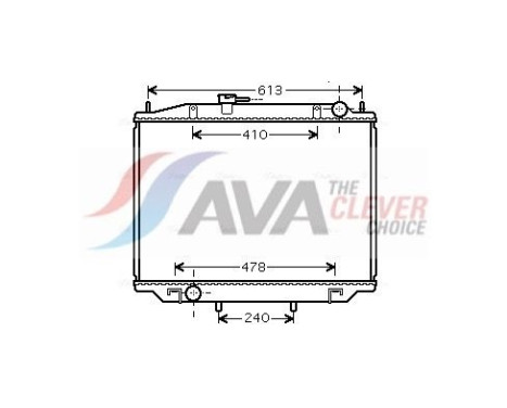 Radiateur, refroidissement du moteur DN2300 Ava Quality Cooling