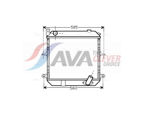 Radiateur, refroidissement du moteur DN2327 Ava Quality Cooling