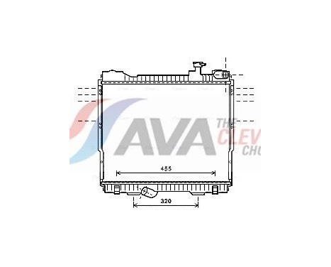Radiateur, refroidissement du moteur DN2348 Ava Quality Cooling