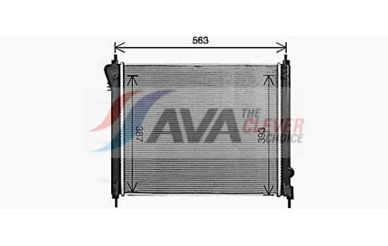 Radiateur, refroidissement du moteur DN2470 Ava Quality Cooling